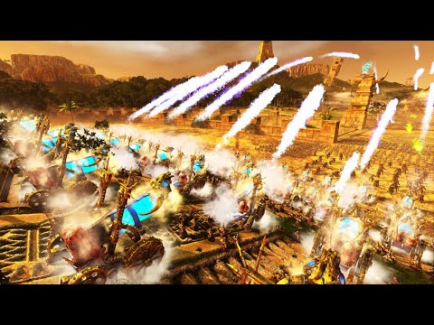 Total War WARHAMMER 2 - NORSCA VS SKAVEN   | ULTIMATE FIREPOWER OUTPUT | 4K