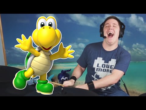 I Attempt To Dance To Every Bah While Playing New Super Mario Bros Theme On Drums!