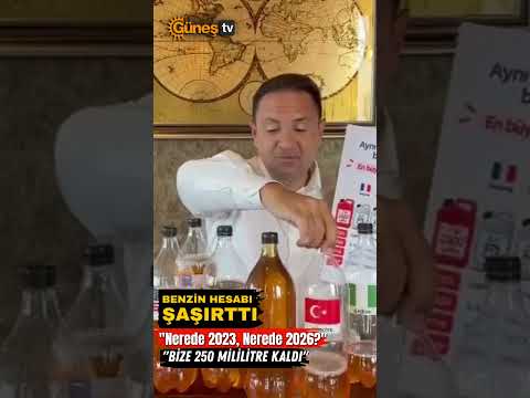 Umut Akdoğan Benzin Şişeleriyle Anlattı: "Bize 250 Mililitre Kaldı" #UmutAkdoğan #Benzin #Mazot