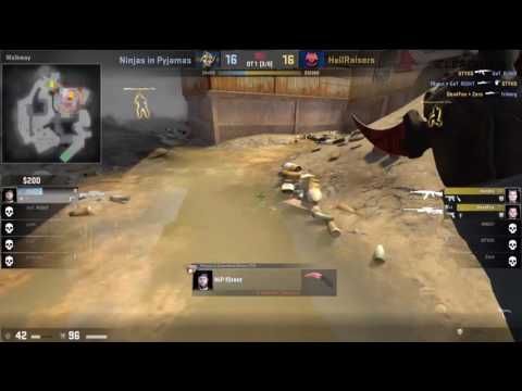 ELEAGUE Major 2017 ― Offline Qualifier: f0rest clutch vs HellRaisers @ Overpass