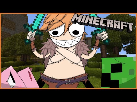 Brienna Channel - [Vtuber - EN] - Minecraft #1 - I AM PUNCHING A TREE