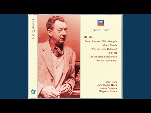 Britten: Winter Words, Op. 52 - The Little Old Table
