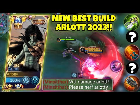 WTF DAMAGE!!😱 | BEST ARLOTT 1 SHOT BUILD & EMBEM FOR NEW UPDATE! | TOP GLOBAL ARLOTT TUTORIAL!