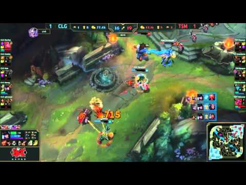 NA LCS 2016 - Stixxay Caitlyn QUADRA KILL and carry the game