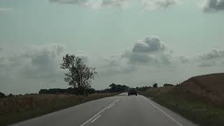 Car ride Køre ud i sommerlandene.  Nibe - Skive UHD/4K /HDR Video 05