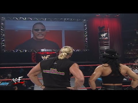 The Rock & Billy Gunn Confrontation - RAW IS WAR 2/8/99