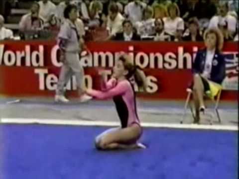 Chelle Stack - 1989 US World Trials - Floor Exercise