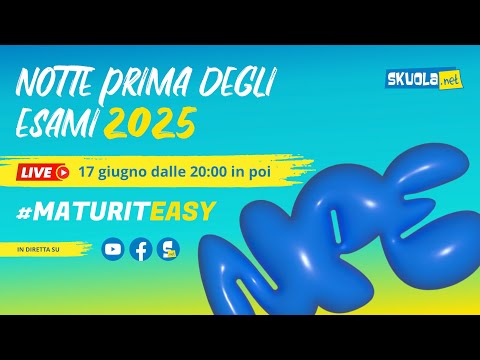 Maturità 2025, arriva la Notte Prima degli Esami! Segui la LIVE per prepararti con noi!