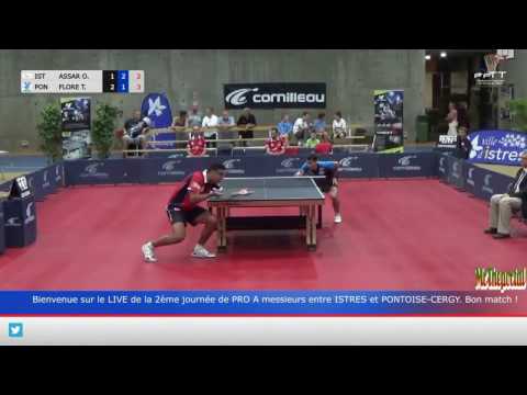 Table Tennis French League 2016/17 - Omar Assar Vs Tristan Flore -