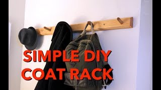 DIY Coat Rack—Simple One Day Build