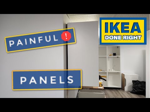 How To Install Ikea Cabinet Panels On Uneven Walls