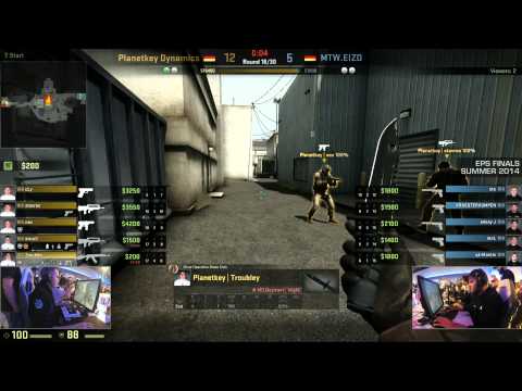 Planetkey Dynamics vs. MTW.EIZO - Map 2 - EPS Germany Summer 2014 Finals - Counter-Strike:GO
