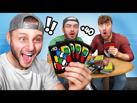 TROLLING My Friends with TOO MANY CARDS in UNO