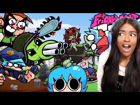 PLANTS VS RAPPERS IS AWESOME! PIBBY VICKY IS SCARY!! PHONE GUYS... SKY?? | Friday Night Funkin