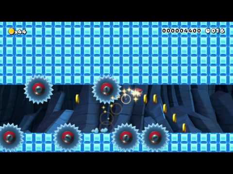 Ice jumps speedrun by jeff - SUPER MARIO MAKER - No Commentary 一 1AJ