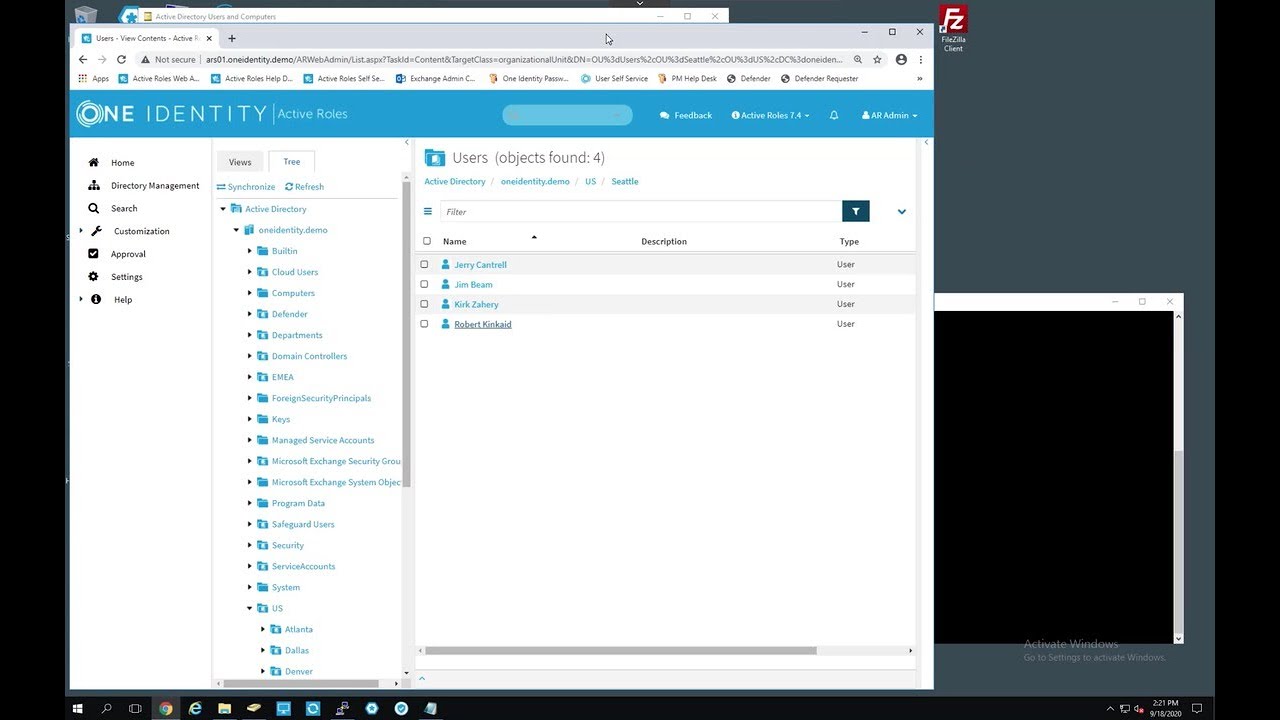 Enabling Zero Trust with One Identity Safeguard and Active Roles