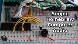 Simple Audio Output for Homebrew Computers