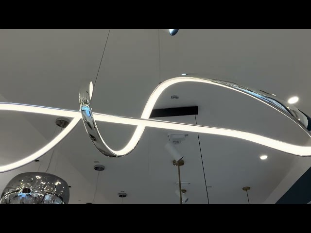 ثريا معلقة LED مقوسة