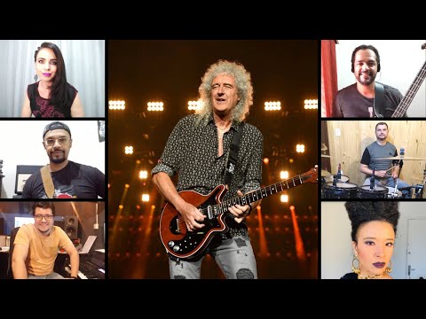 Hammer to Fall - Queen | Brian May Challenge | AllêCarol & Band (brazilian musicians)