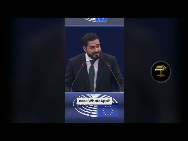 Alvise ataca a Irene Montero en el Parlamento Europeo
