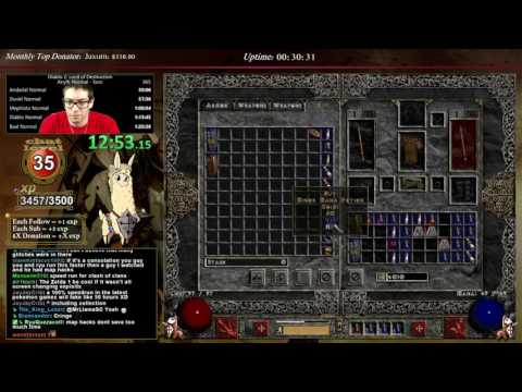 Diablo 2 - Sorceress Norm Speedrun Amazing Run!!