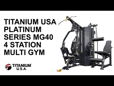 TITANIUM USA PLATINUM SERIES MG40 4 STATION MULTI GYM