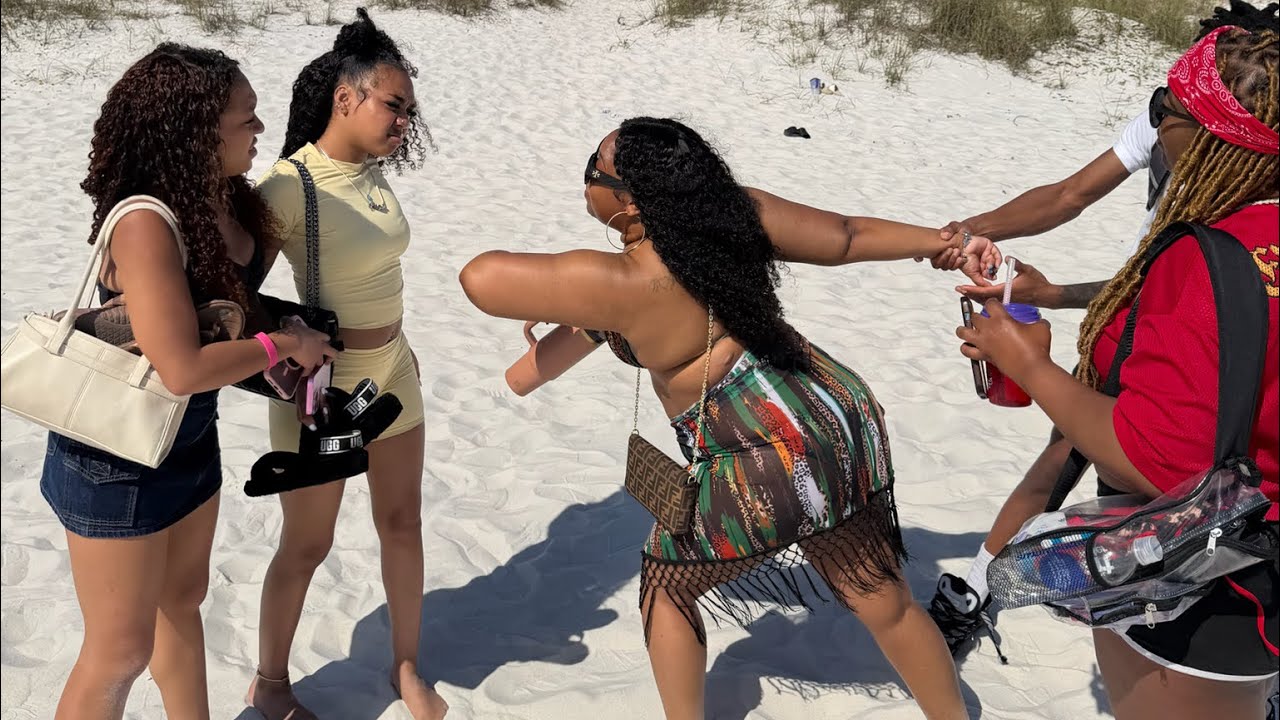 Hope & Faith get into it with a Mom on the beach for talking to her son