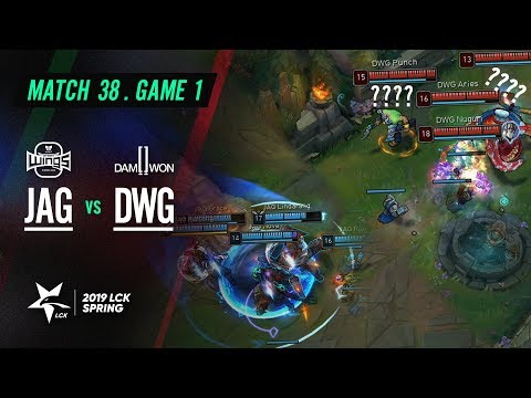 JAG vs DWG Match38 Game1 Highlight | 2019 LCK Spring