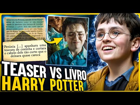 COMPARANDO AS CENAS DO TEASER DA SÉRIE HARRY POTTER COM OS MOMENTOS EXATOS DO LIVRO. 