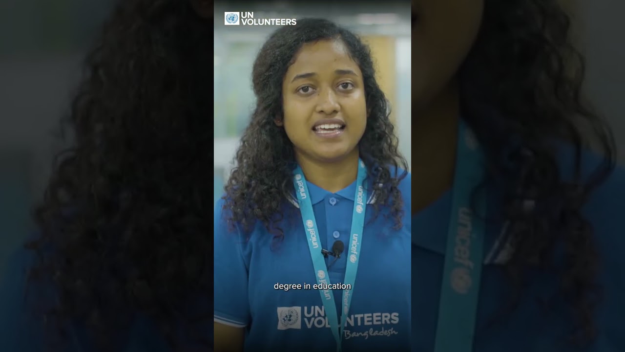 UN Volunteer Asfia in the Rohingya Refugee Camps