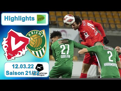 Highlights: FC Vaduz vs SC Kriens (12.03.22)