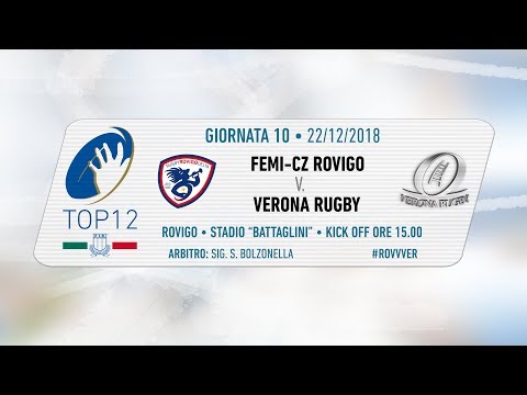 TOP12 2018/19, Giornata 10 - Femi-CZ Rovigo v Verona Rugby