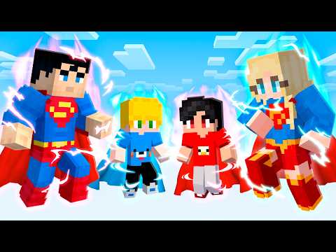 Fomos Adotados pela Família de Super Heróis no Minecraft!