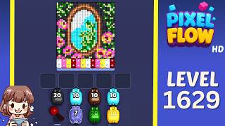 Pixel Flow Level 1629 Solution Walkthrough