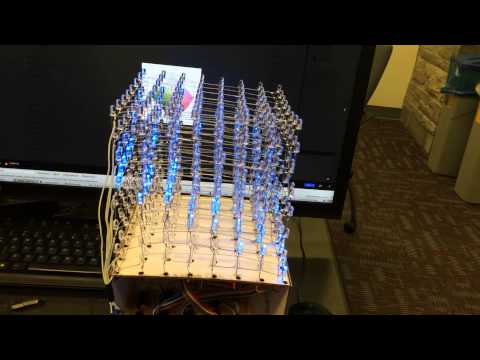 8x8x8 LED Cube demo video