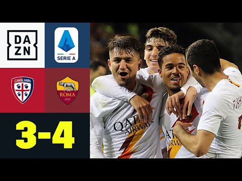 Mkhitaryan & Co. sorgen für Torspektakel: Cagliari - AS Rom 3:4 | Serie A | DAZN Highlights
