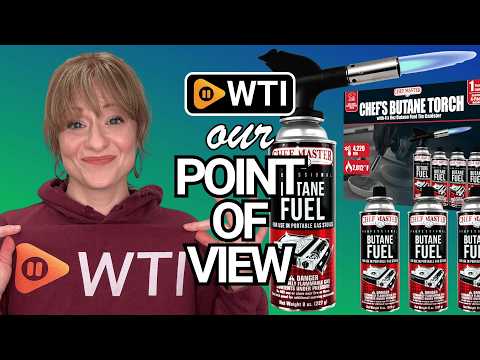 Butane Torch Lighter Combo w/ 4 x 8 oz. Butane Fuel by Chef Master - WTI product video review