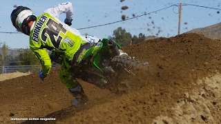 Austin Forkner shredding Lake Elsinore Supercross - Motocross Action Magazine