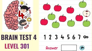 🧠 Brain Test 4 Level 301 | How many apples do I have? | Walkthrough