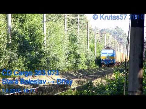 ČD Cargo 363.073 - Stará Boleslav → Dřísy (072), 1.8.2010