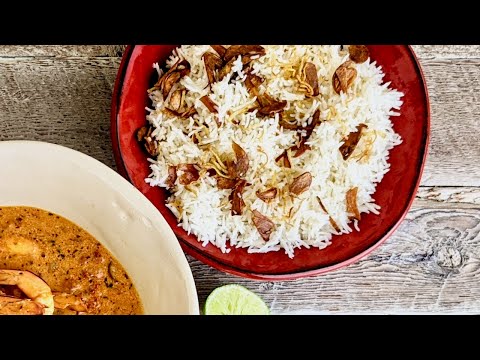 Garlic & Ginger Rice from Caribbean Online Cooking Class Inspired by Paul Carmichael