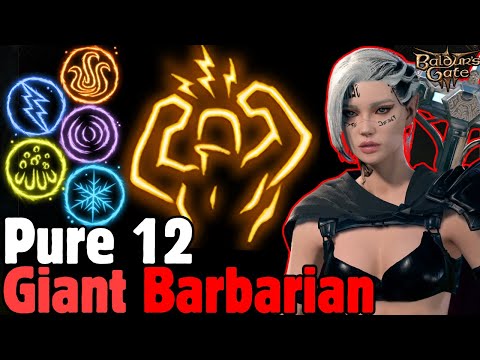PURE 12 GIANT BARBARIAN Build Baldur's Gate 3