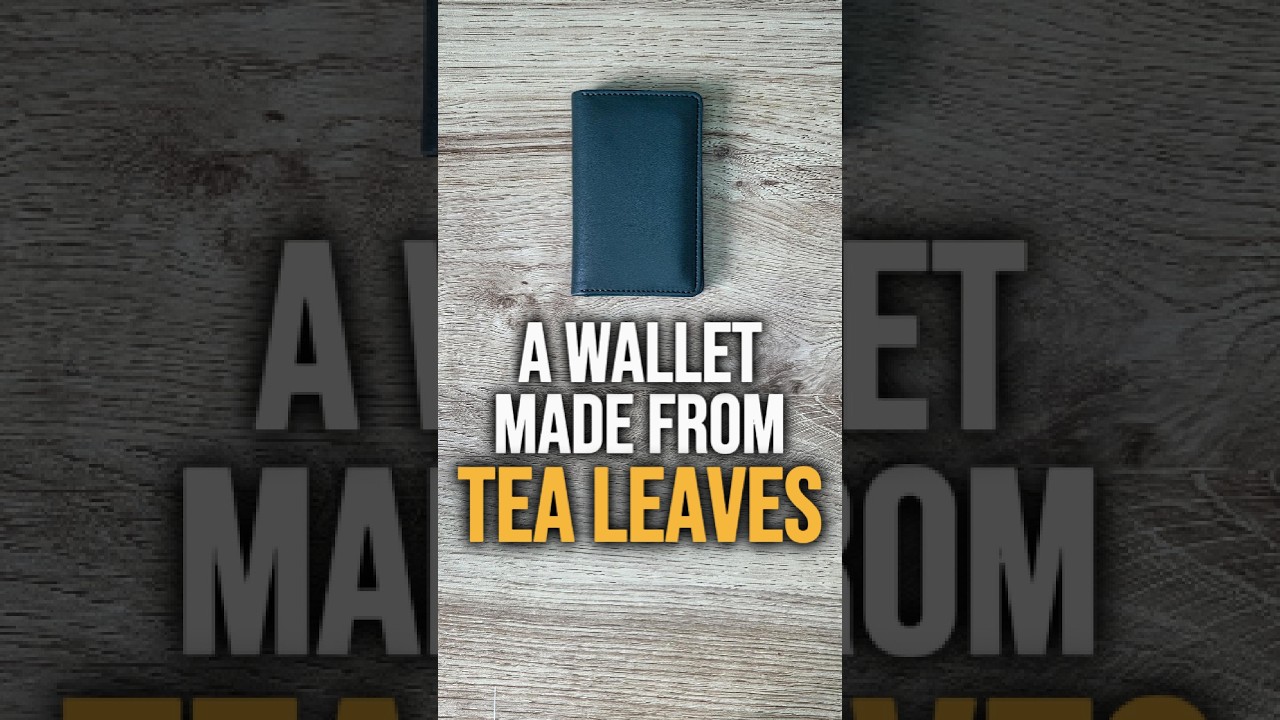 Oliver Co. Compact Wallet: Not made from Leather, but Tea Leaves?!