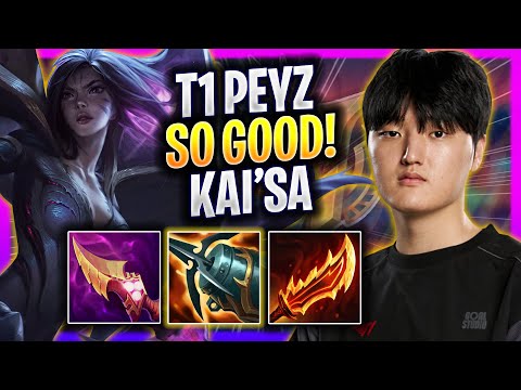 T1 PEYZ IS SO GOOD WITH KAI'SA! - T1 Peyz Plays Kai'sa ADC vs Lucian!