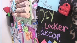 DIY LOCKER DECOR : Cork Board Decoration - Back To School How To | SoCraftastic