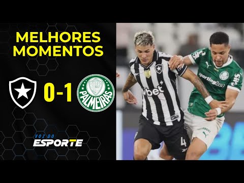 BOTAFOGO 0 X 1 PALMEIRAS - MELHORES MOMENTOS | CAMPEONATO BRASILEIRO - 20ª RODADA - 16/08/2025