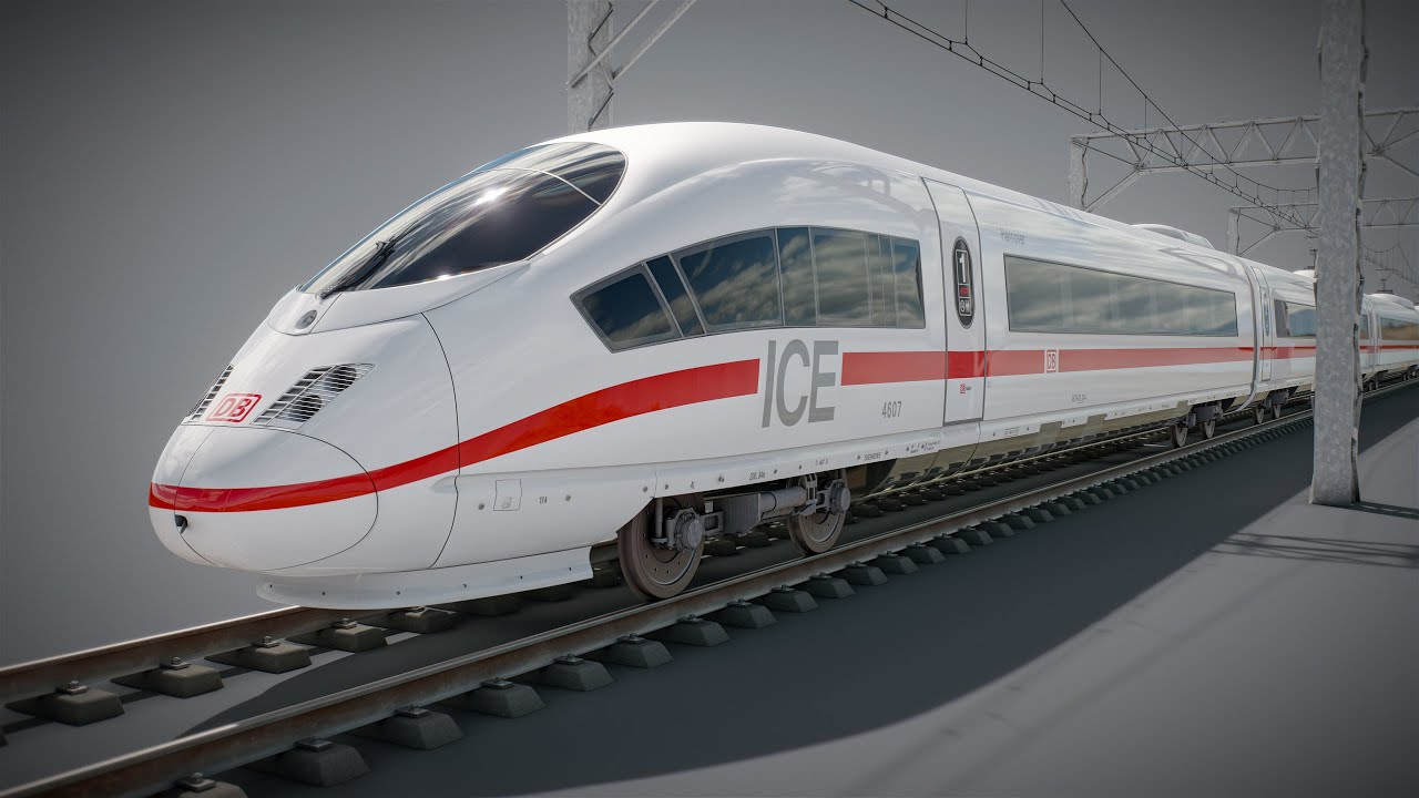 Trem de alta velocidade Velaro alem&atilde;o ICE 3 Modelo 3D