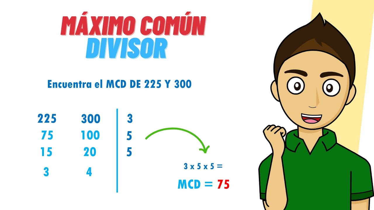MÁXIMO COMÚN DIVISOR - Mas fácil