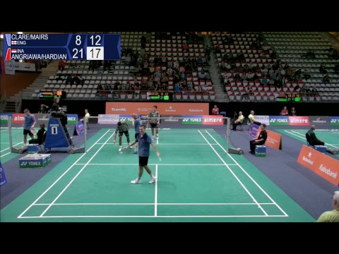 Clare / Mairs vs Angriawan / Hardianto (MD, R16) - Yonex Dutch Open 2017