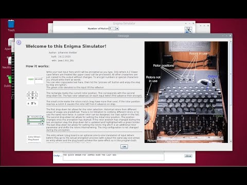 Using The Java Enigma Simulator To Encrypt Text Messages